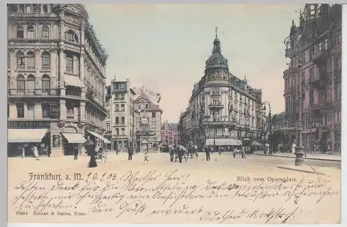 (91180) AK Frankfurt a.M., Blick vom Opernplatz 1904