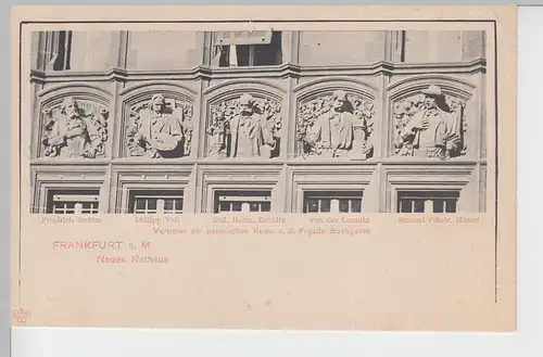 (90114) AK Frankfurt a.M., Neues Rathaus, Fassade Buchgasse, um 1900