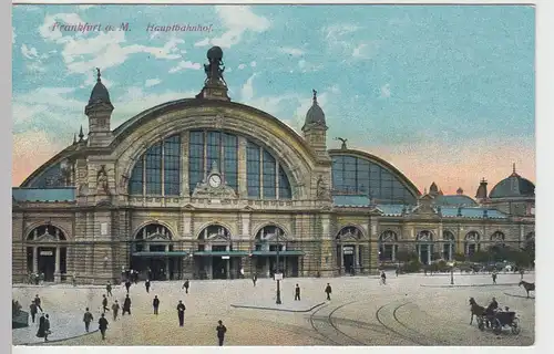 (84617) AK Frankfurt a.M., Hauptbahnhof, vor 1920