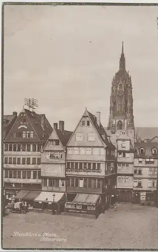 (82702) Foto AK Frankfurt a.M., Römerberg, 1928