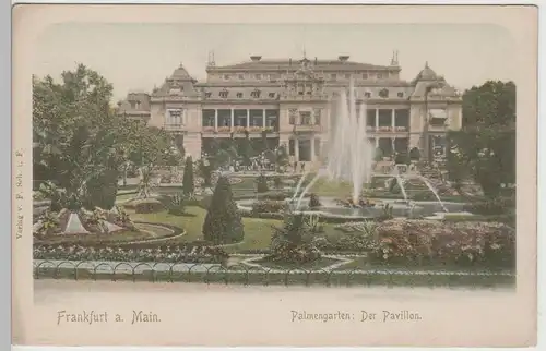 (78495) AK Frankfurt a.M., Palmengarten, Der Pavillon, bis 1905