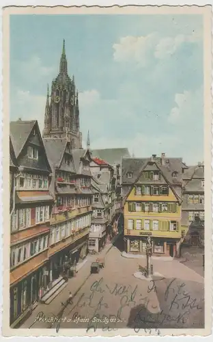 (77276) AK Frankfurt a.M., Saalgasse, 1939