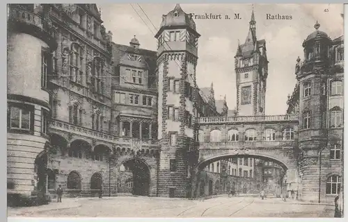 (74162) AK Frankfurt a.M., Rathaus, vor 1920