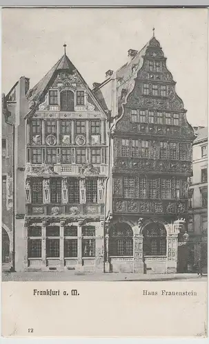 (73349) AK Frankfurt a. Main, Haus Frauenstein, vor 1920