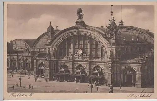 (71887) AK Frankfurt a. Main, Hauptbahnhof, vor 1945