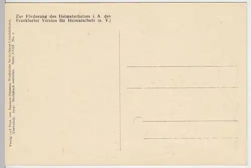 (7180) AK Frankfurt am Main, Brückenmühle, Alte Brücke, um 1909