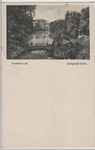(69515) AK Frankfurt, Main, Zoologischer Garten, Gesellschaftshaus, v. 1945