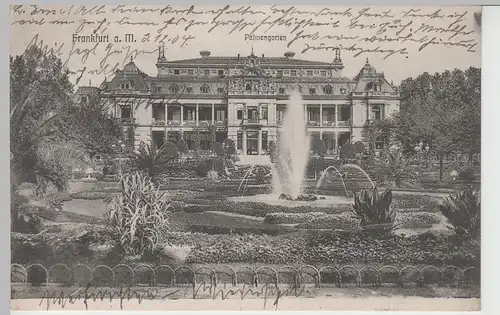 (68468) AK Frankfurt a. Main, Palmengarten 1904