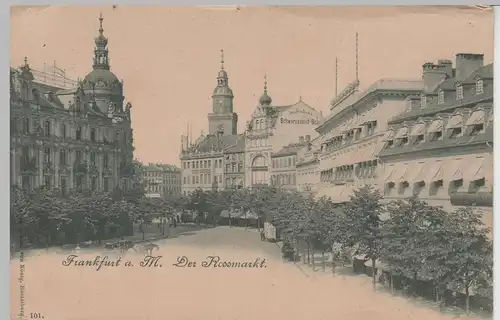 (66327) AK Frankfurt am Main, Rossmarkt bis 1905