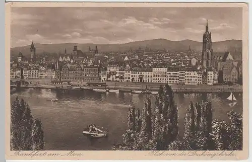 (63842) AK Frankfurt a. Main, Blick von der Dreikönigskirche, vor 1945