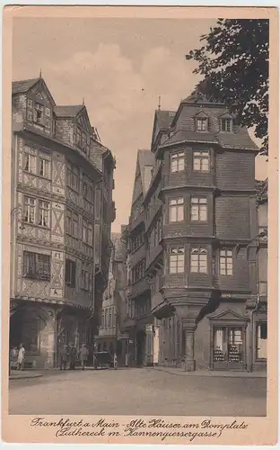 (50173) AK Frankfurt a. M., Alte Häuser am Domplatz, vor 1945