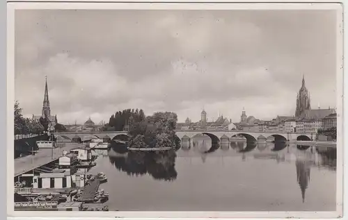 (49952) Foto AK Frankfurt a.M., Alte Brücke, 1939