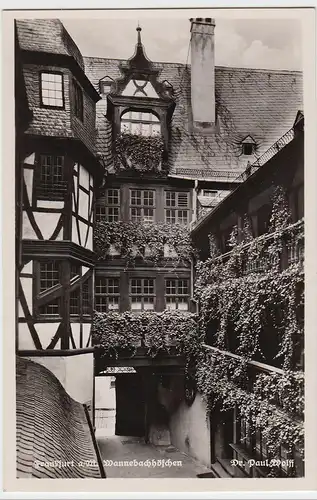 (49949) Foto AK Frankfurt a.M., Wannemachhöfchen vor 1945