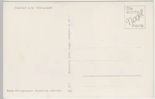 (44520) Foto AK Frankfurt a.M., Mainansicht