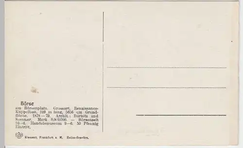 (4305) AK Frankfurt am Main, Börse, vor 1945