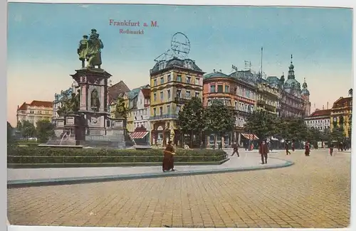 (42603) AK Frankfurt am Main, Roßmarkt, vor 1945