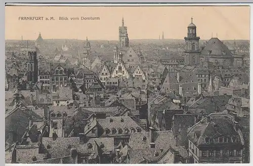 (32656) AK Frankfurt a.M., Blick v. Domturm 1910er