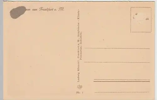 (24056) AK Frankfurt am Main, Kaiserstraße, vor 1945