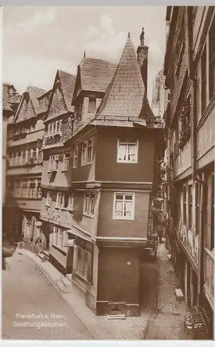 (17999) Foto AK Frankfurt (Main), Goldhutgässchen 1920er