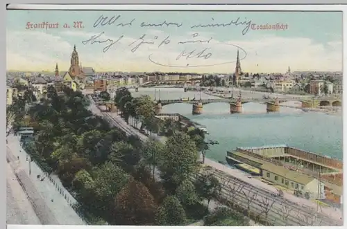 (17442) AK Frankfurt (Main), Panorama, vor 1945