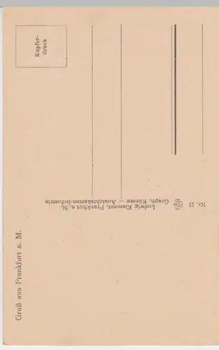 (12858) AK Frankfurt am Main, Lange Schirn, vor 1945