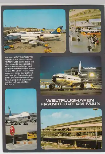(113580) AK Flughafen Frankfurt, Main, Mehrbildkarte, bis 1993