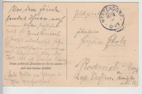 (112524) AK Frankfurt, Main, Börse, Feldpost 1914