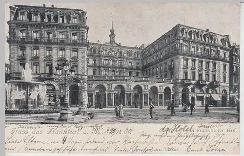 (111377) AK Gruss aus Frankfurt a.M., Frankfurter Hof, 1900