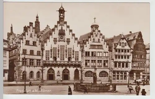 (111047) Foto AK Frankfurt a.M., Römer 1920er