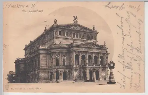 (108886) AK Frankfurt am Main, Oper 1901