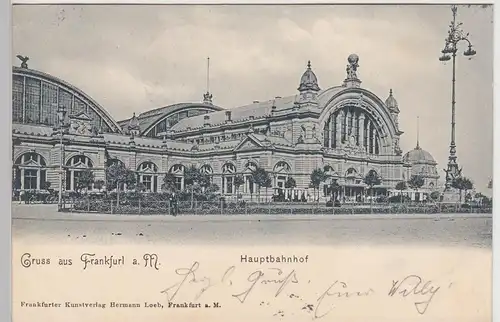 (104940) AK Frankfurt a.M., Hauptbahnhof, 1900