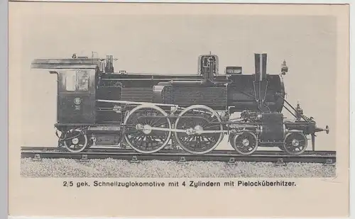 (113604) AK Schnellzuglokomotive, Preußische S8, Pielocküberhitzer, vor 1945
