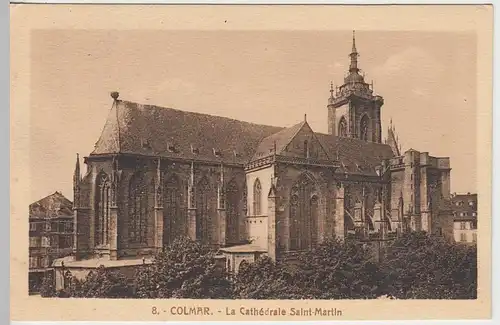 (40579) AK Colmar, La Cathédrale Saint-Martin 1927