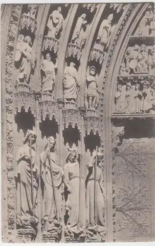 (3667) AK Straßburg, Strasbourg, Elsass, Münster, Nordportal, vor 1945