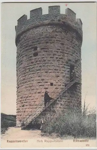 (34574) AK Rappoltsweiler, Ribeauville, Hohrappoltstein, vor 1945