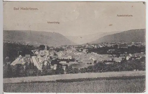 (15823) AK Niederbronn-les-Bains, Bad Niederbronn, Panorama 1917