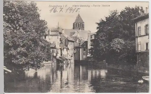 (13042) AK Strasbourg, Straßburg, Elsass, Klein Venedig 1910