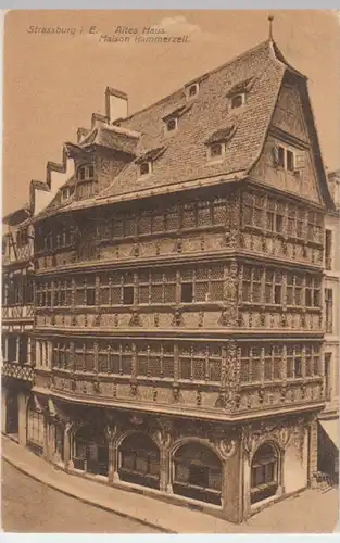 (12852) AK Strasbourg, Straßburg, Elsass, Maison Kammerzell, vor 1945