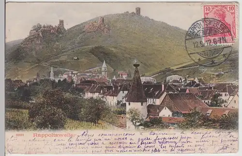 (115821) AK Ribeauvillé, Rappoltsweiler 1912