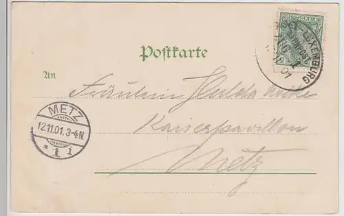 (115377) AK Gruss aus Schlettstadt i. Elsaß, Mehrbildkarte 1901