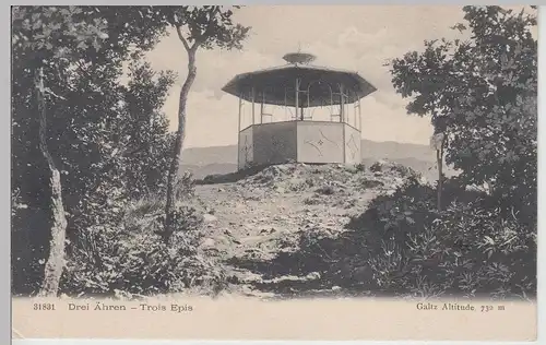 (112764) AK Drei Ähren, Trois-Épis, Elsass, Pavillon 1913
