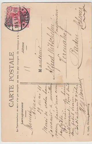 (111205) AK Münster im Elsass, Munster, Stolzer Abloss 1911