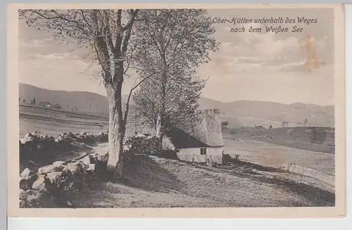 (110838) AK Weißer See, Lac Blanc (Hochvogesen), Ober-Hütten, vor 1945