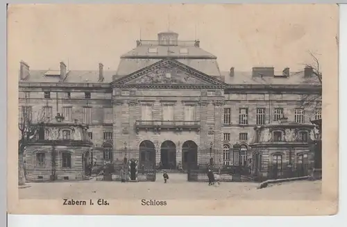 (110829) AK Zabern, Saverne, Schloss, 1918