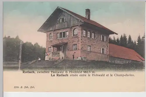 (107594) AK Rotlach zwischen Hohwald und Hochfeld, vor 1905