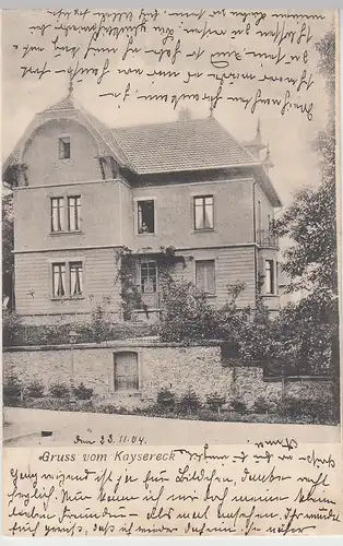 (107130) AK Gruß vom Kaysereck, Stempel Mülhausen Elsass 1904