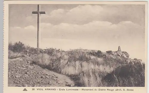 (103905) AK Vieil Armand, Hartmannswillerkopf, Croix Lumineuse, vor 1945