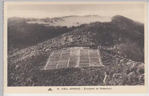 (103903) AK Vieil Armand, Hartmannswillerkopf, Cimetière du Silberloch, vor 1945