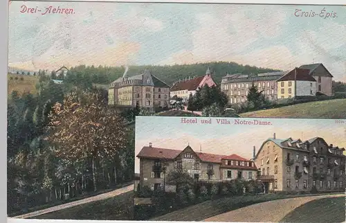 (103891) AK Drei Ähren, Trois Épis, Hotel u. Villa Notre-Dame, 1910