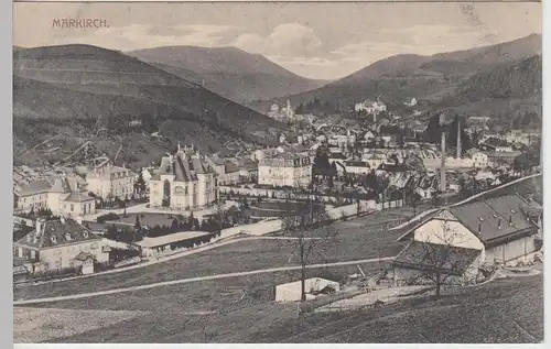 (103297) AK Markirch (Sainte-Marie-aux-Mines), Teilansicht, vor 1945
